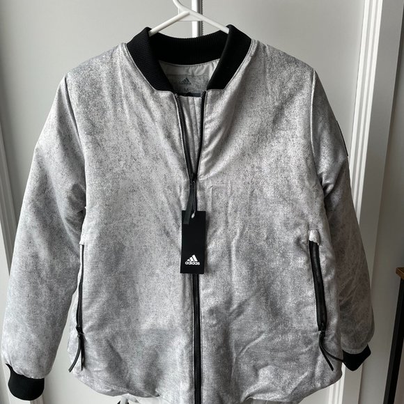 Adida's Women Bomber Jacket, Size M - Picture 2 of 3